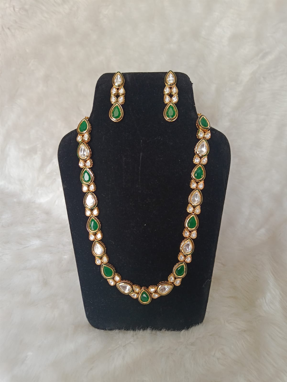 Emerald Polki Set
