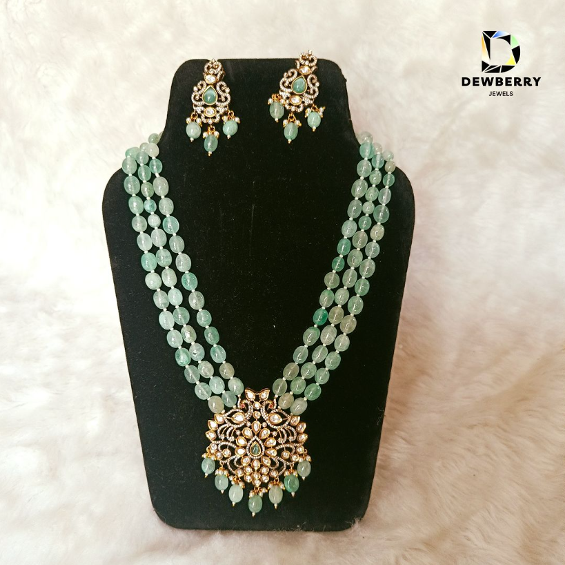 Green Polki Jewellery,